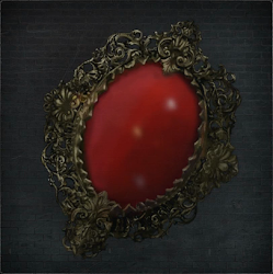 Red Jeweled Brooch