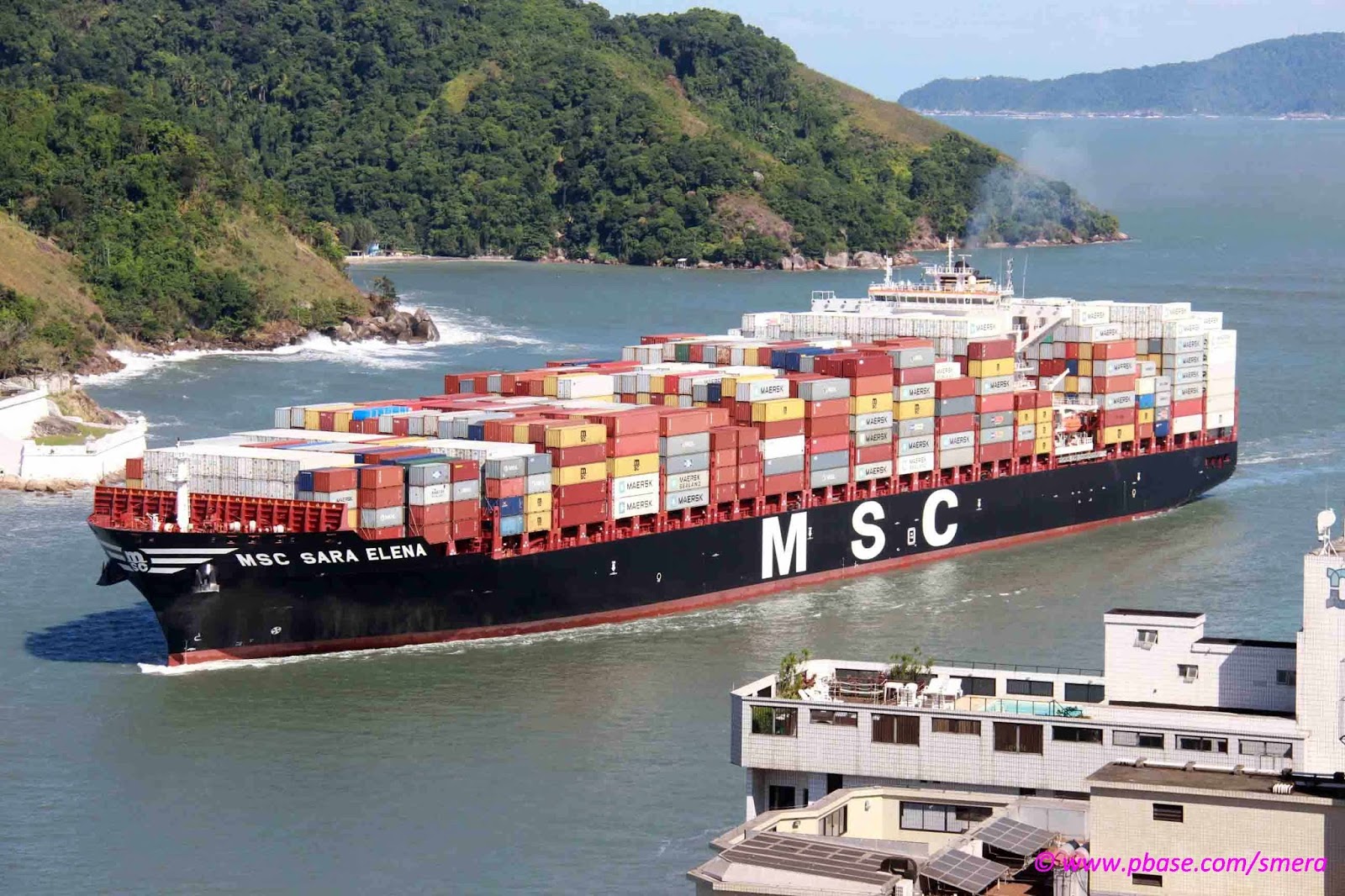 Santos Shiplovers: M/V MSC Sara Elena / 3EMU - Maiden Call Santos