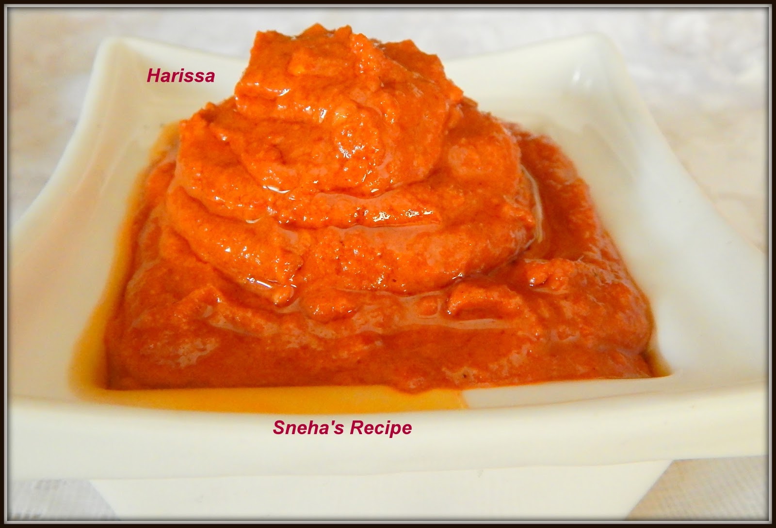 Harissa Paste Tunisia Sneha's Recipe