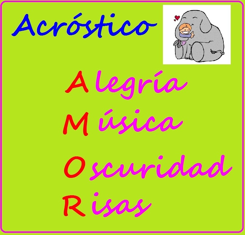 *MIS COSAS DE MAESTRA*: ACRÓSTICOS
