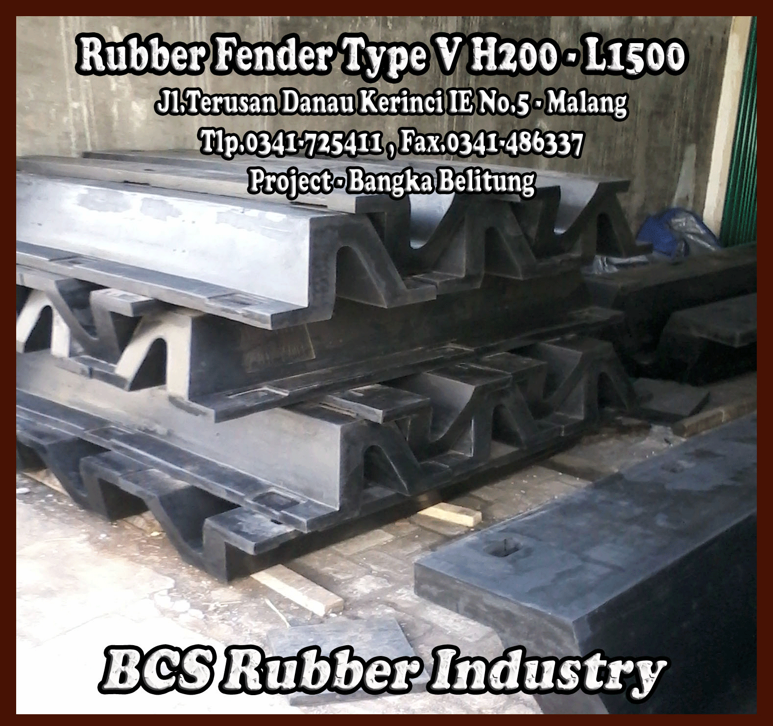 RUBBER FENDER TYPE V RUBBER FENDER ARCH BY BCS RUBBER INDUSTRY