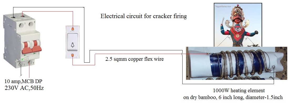 Power Engineering: Electrical Circuit for cracker firing