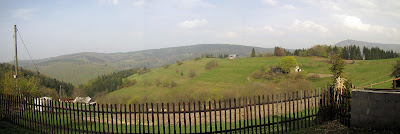 Panorama spod Chaty  Filipka na wschód.