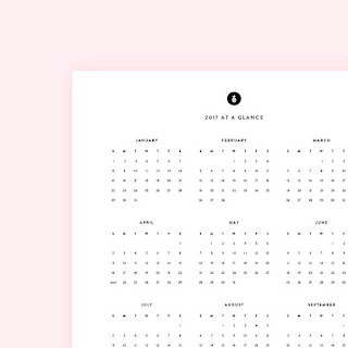 2017 calendar printable one page