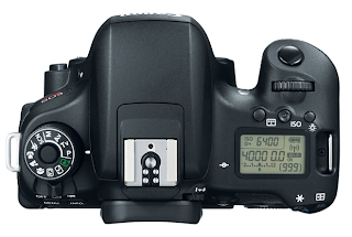 Canon EOS 760D / Rebel T6s DSLR Camera - Top View