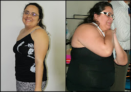Antes com 107kg e depois com 87kg