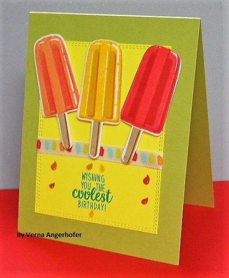 Sunny Studio Stamps: Sunny Saturday Summertime Customer Card Share by Verna Angerhofer