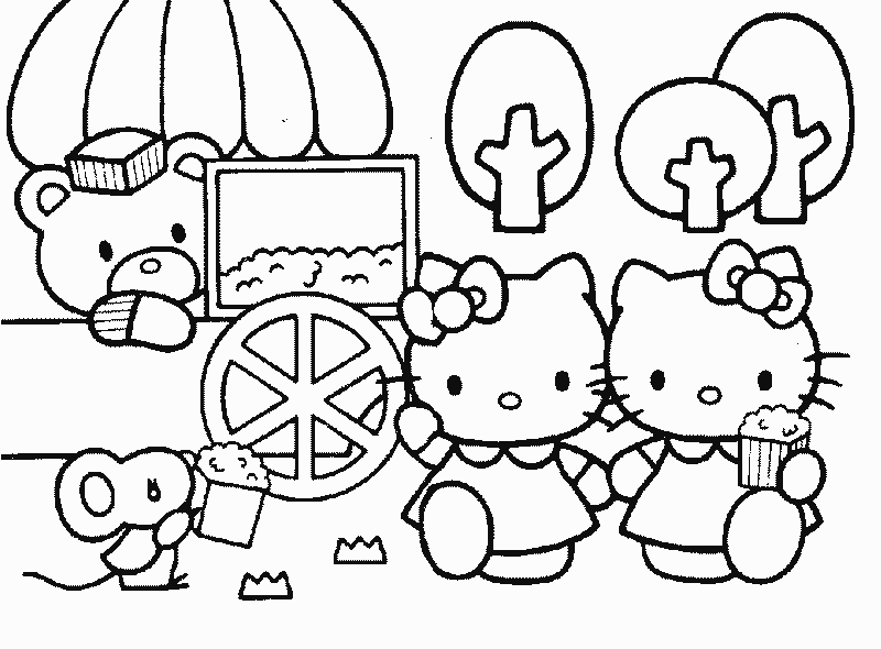 colorear y dibujar colorear a hello kitty colorear y dibujar colorear a hello kitty