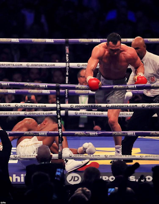 2a Photos: Despite losing his bout, Klitschko is the first boxer ever, to knock Joshua to the canvas