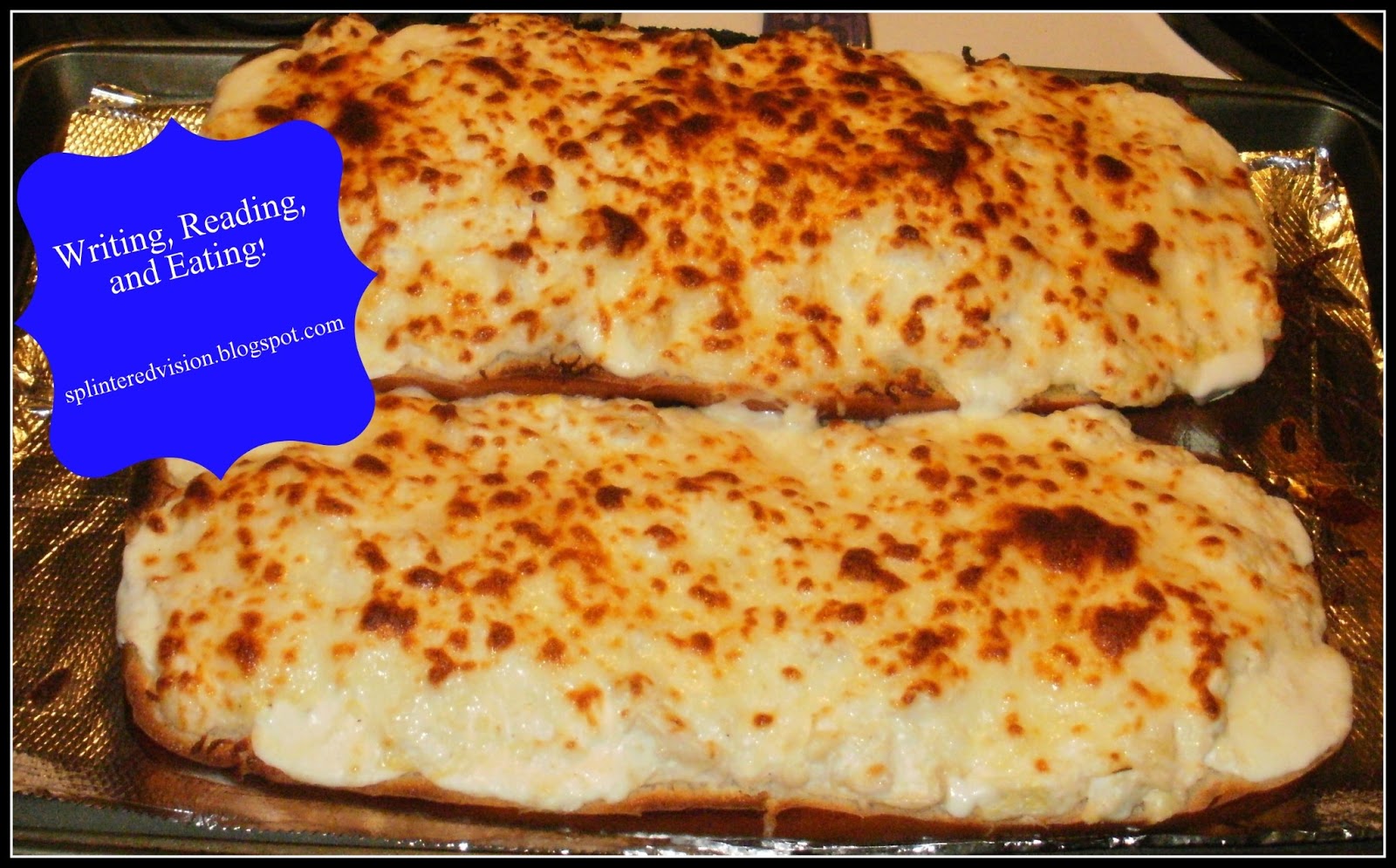 Cheesy Artichoke Crab Dip Bread