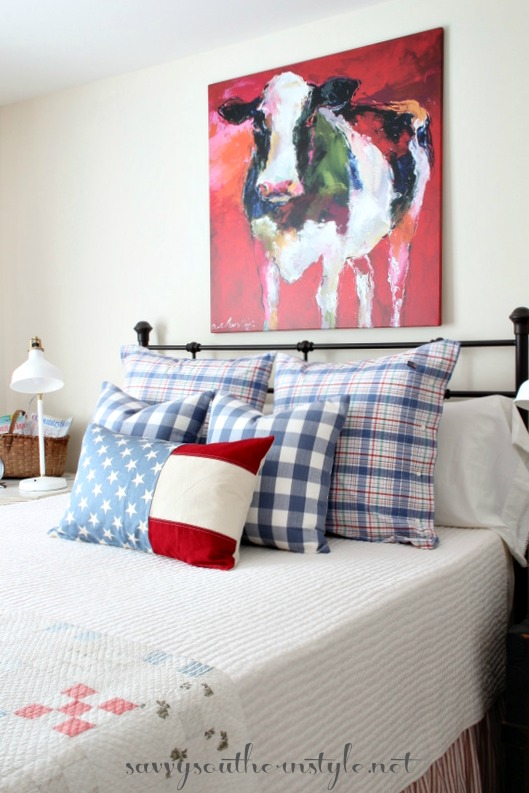 Savvy Southern Style All American Summer Guestroom