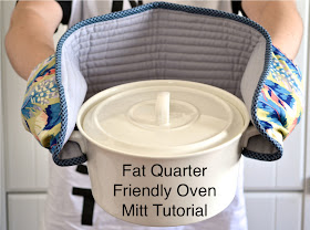 Fat Quarter Friendly Oven Mitt