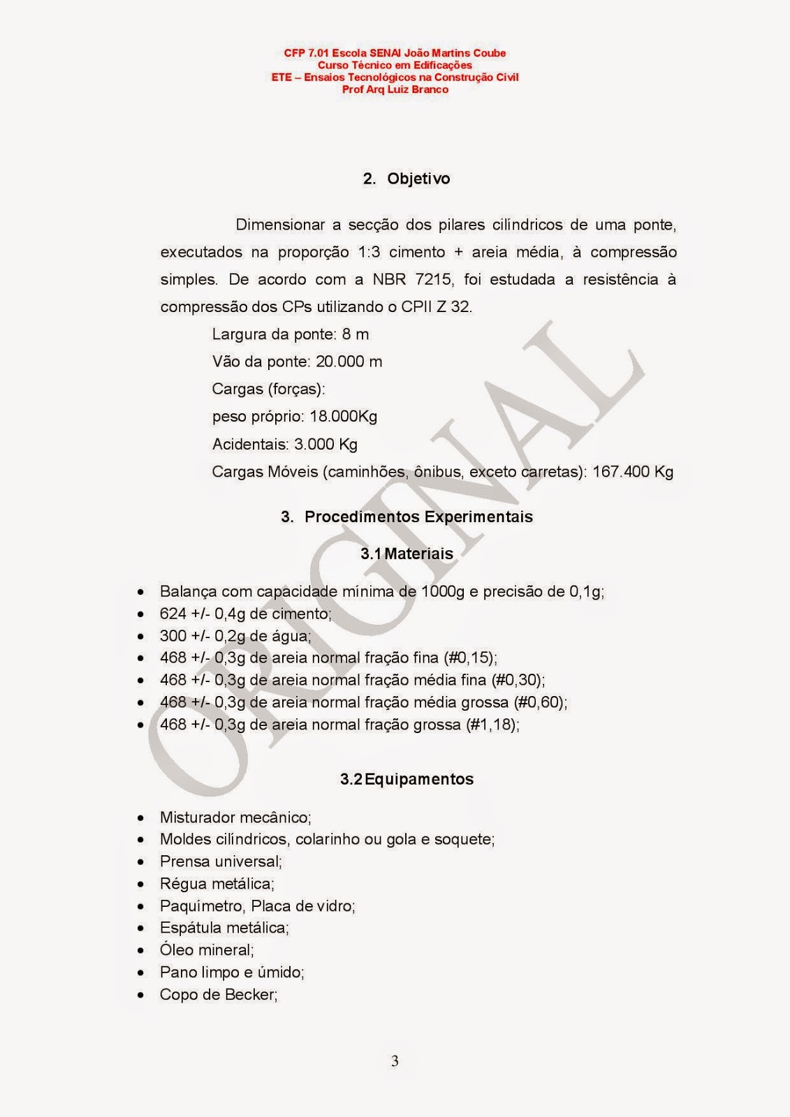 Modelo De Relatório Técnico