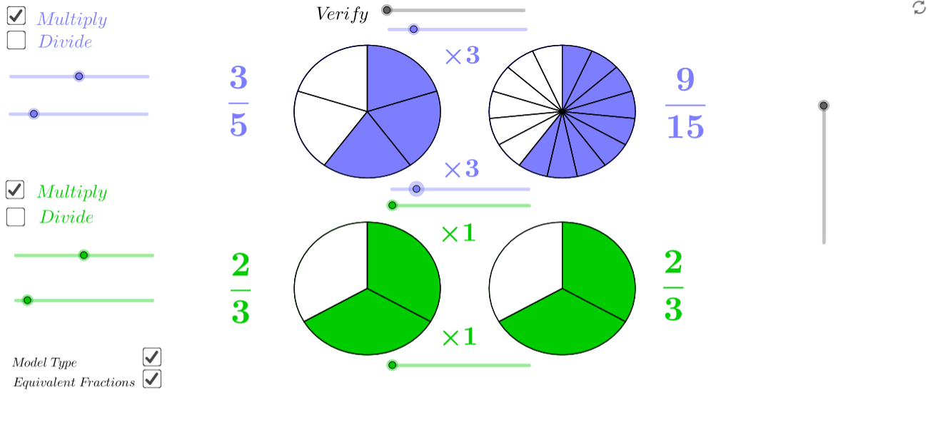 Geogebra in the classroom: Comparing Fractions