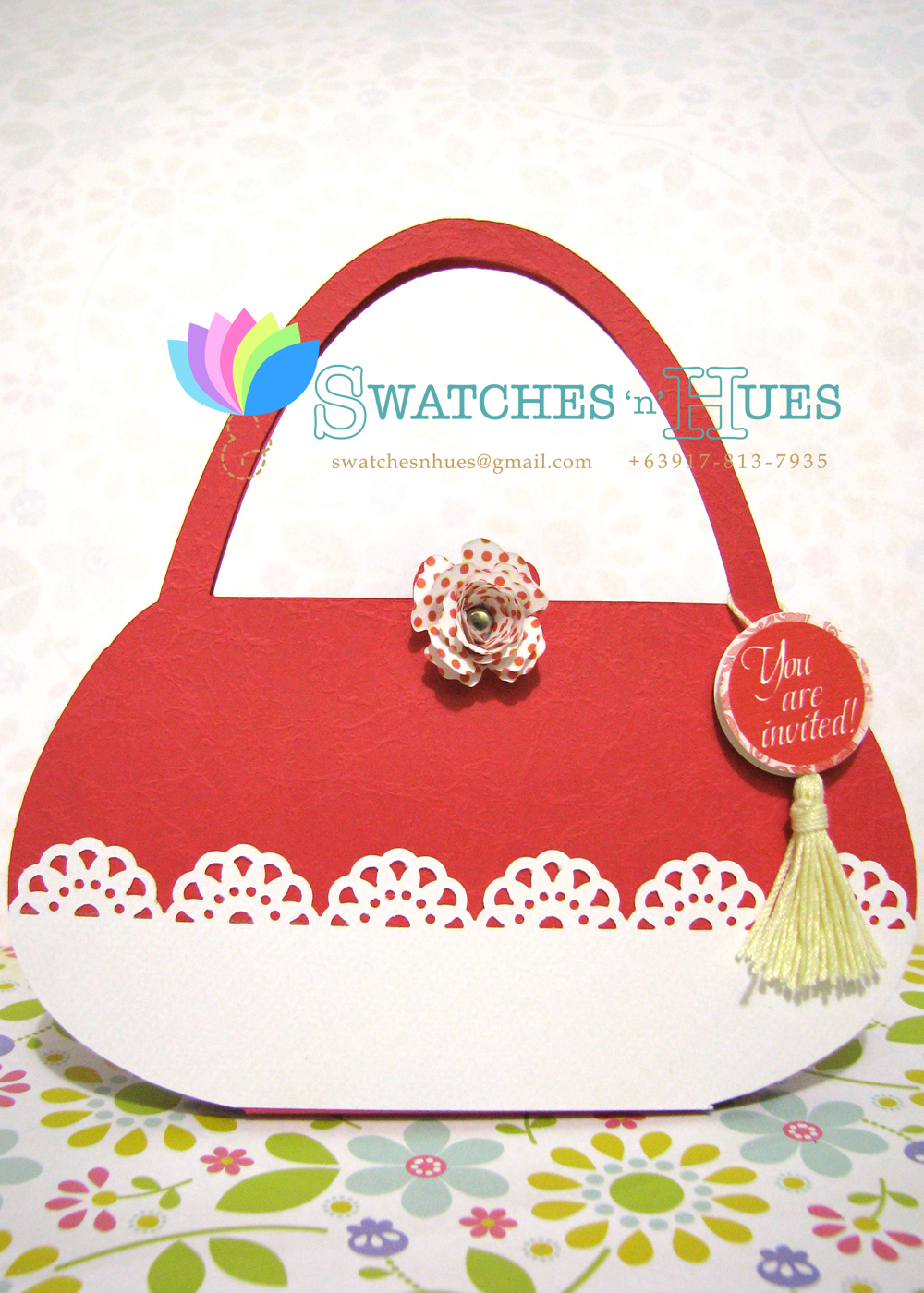 Swatches & Hues : Handmade with TLC: Princess themed purse invitation ...