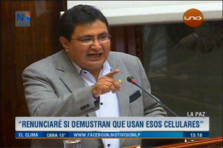 Diputado Amilcar Barral caso celulares y computadoras Quipus