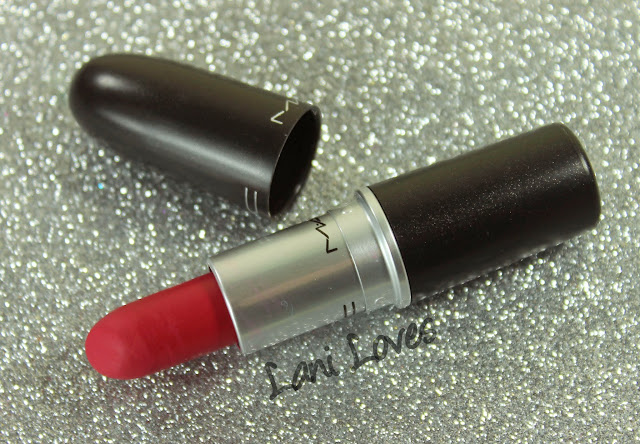 MAC The Matte Lip 2015 - All Fired Up Lipstick Swatches & Review