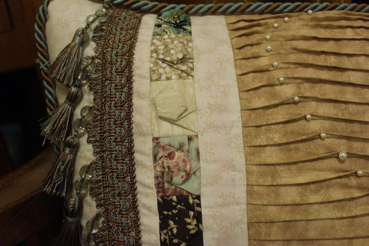 Sarah Lynn's Mitered Corner Restuffed Chopkey Hexagon Pillow