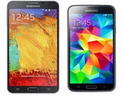 Samsung Galaxy Note 4 and Samsung Galaxy S5 mini