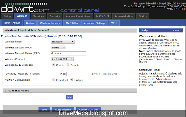 Cambiamos a modo Repeater Cambiamos a modo Repeater
