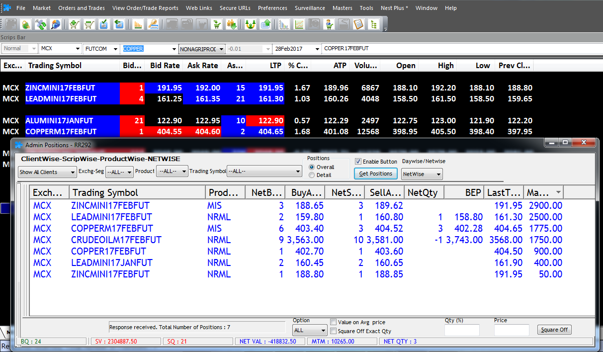 Positional option trading strategy