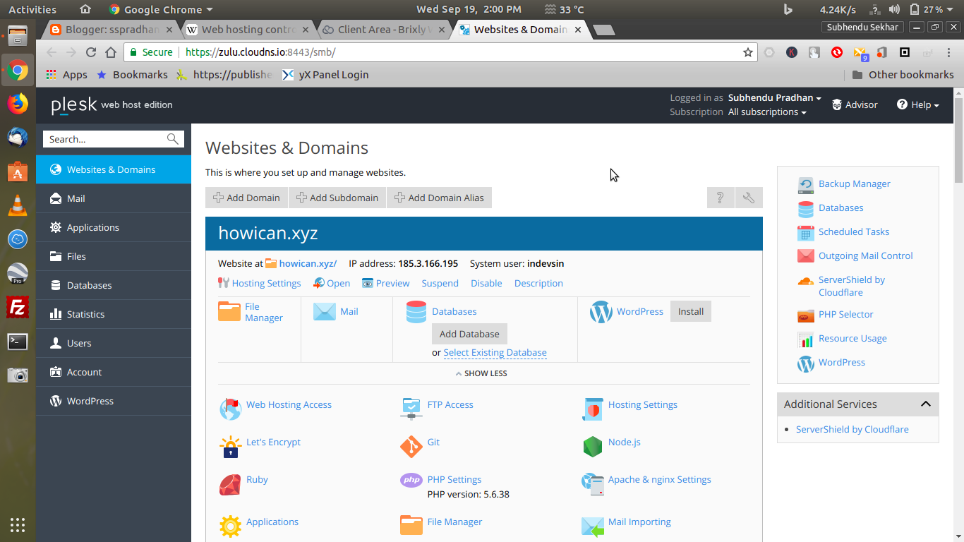 What is web hosting control panel 