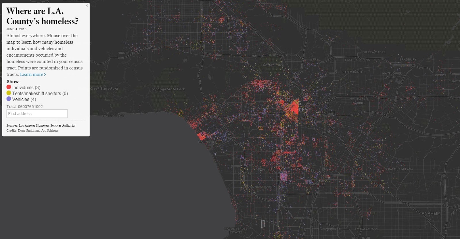 Los Angeles homeless population