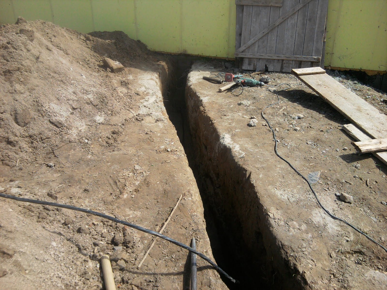 Дневник моей стройки: Подвод электричества к дому