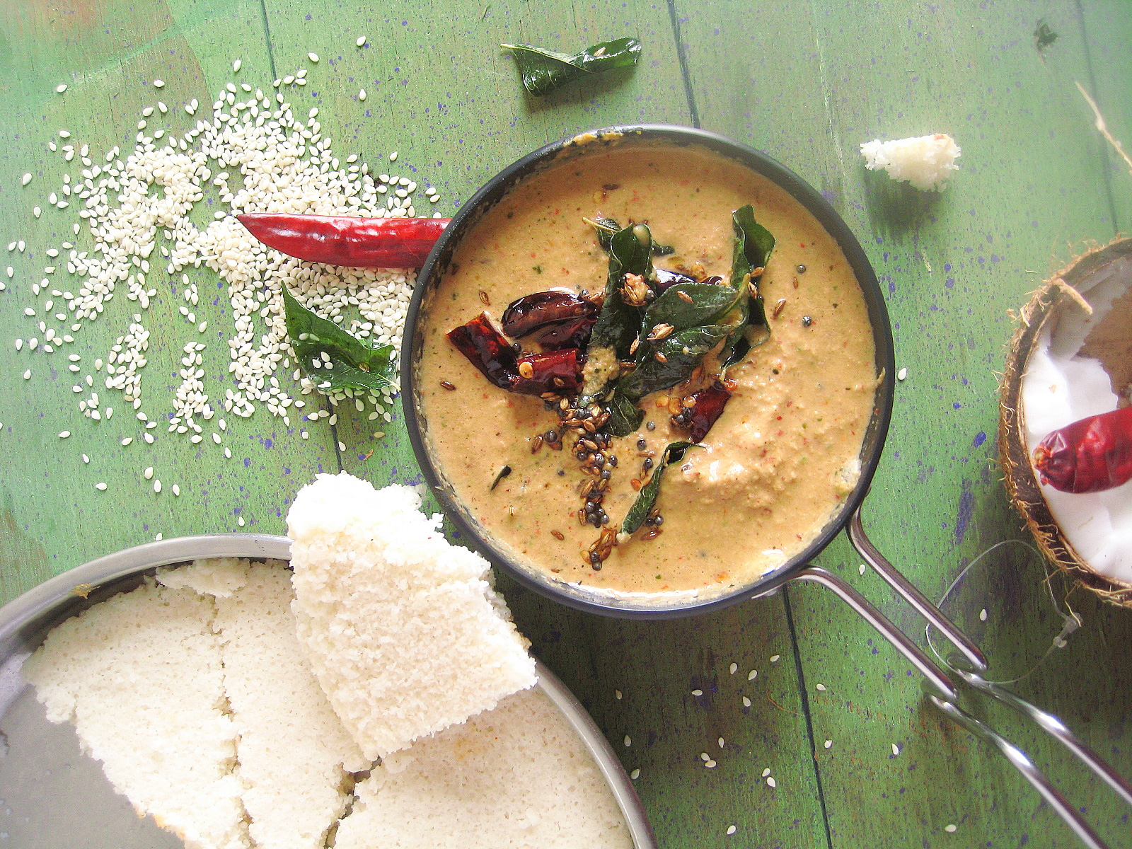 madhuri's kitchen sesame chutney / Nuvvula Pachadi