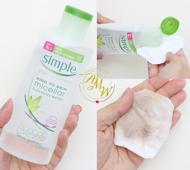 a photo of Simple micellar cleansing wipes review, Simple Micellar Cleansing Water and Dual Effect Eye Make-Up Remover 