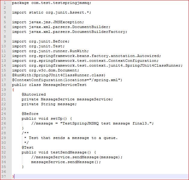 Spring jms code with ibm websphere mq example