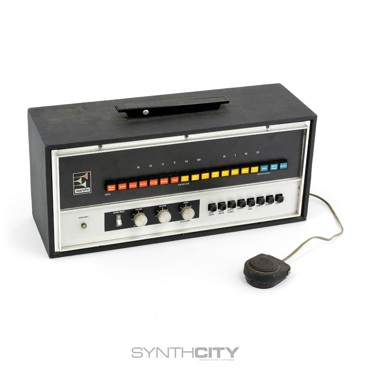 MATRIXSYNTH Maestro Rhythm King MRK2 Vintage Drum Machine SN M12356