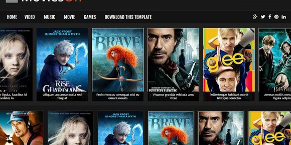 Movies On Blogger Template