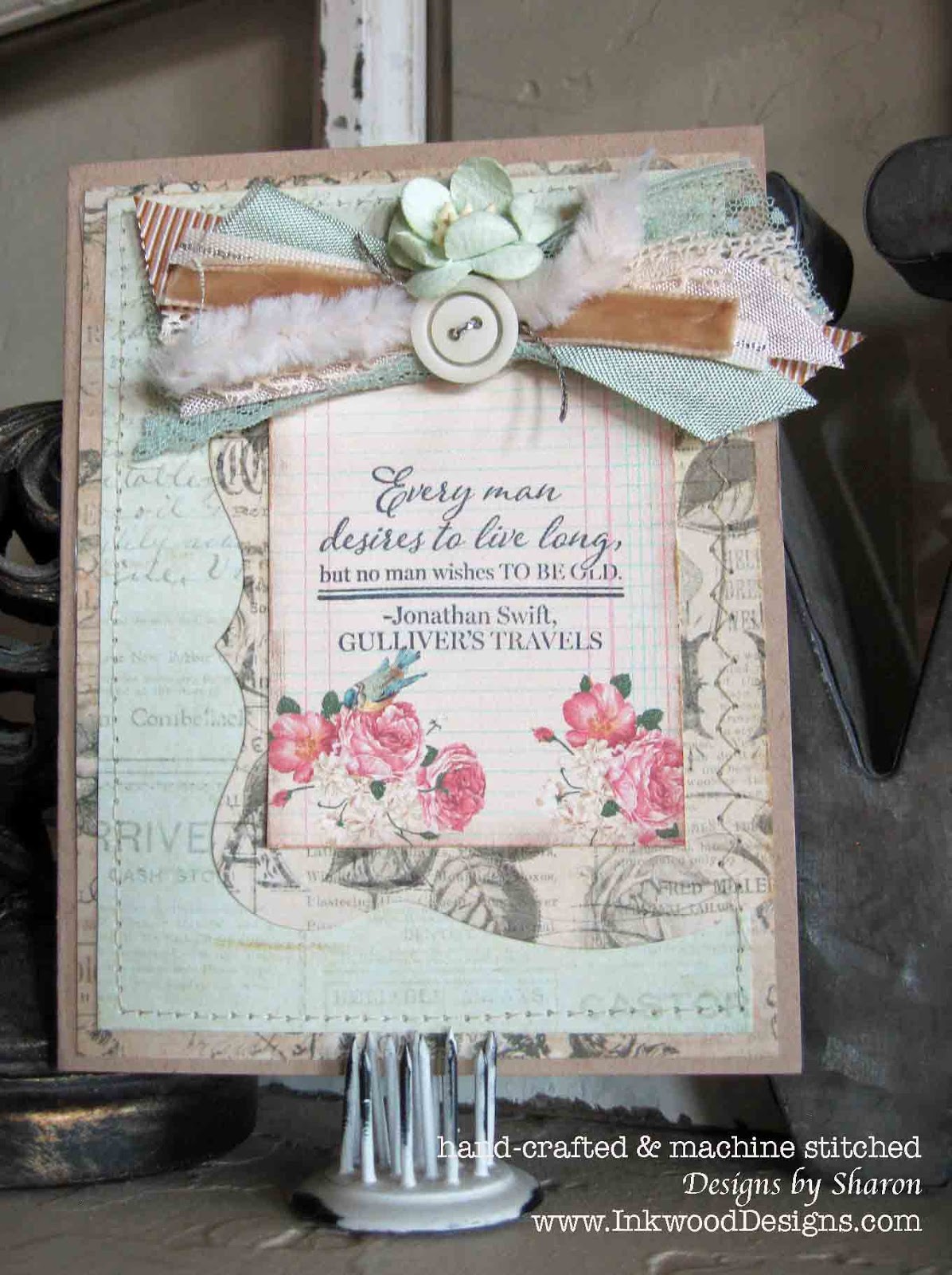 Prima SOMETHING BLUE Wedding Scrapbook Paper Flowers Chipboard