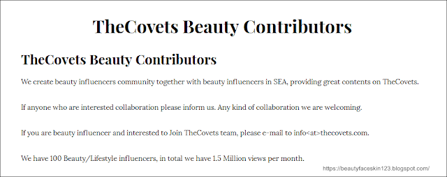 THECOVETS -MALAYSIA FIRST BEAUTY PLATFORM THECOVETS -MALAYSIA FIRST BEAUTY PLATFORM