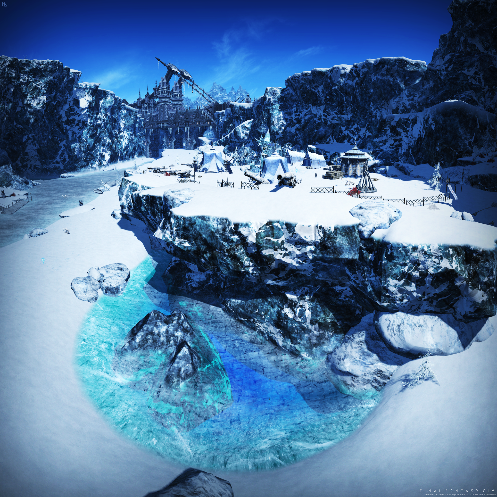 風景 クルザス西部高地に点在する特別綺麗な氷の池と他の風景 あああのあ