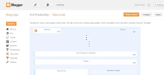 Cara Memasang Kode Script pada Blog - pilih tata letak lalu tambahkan gadget