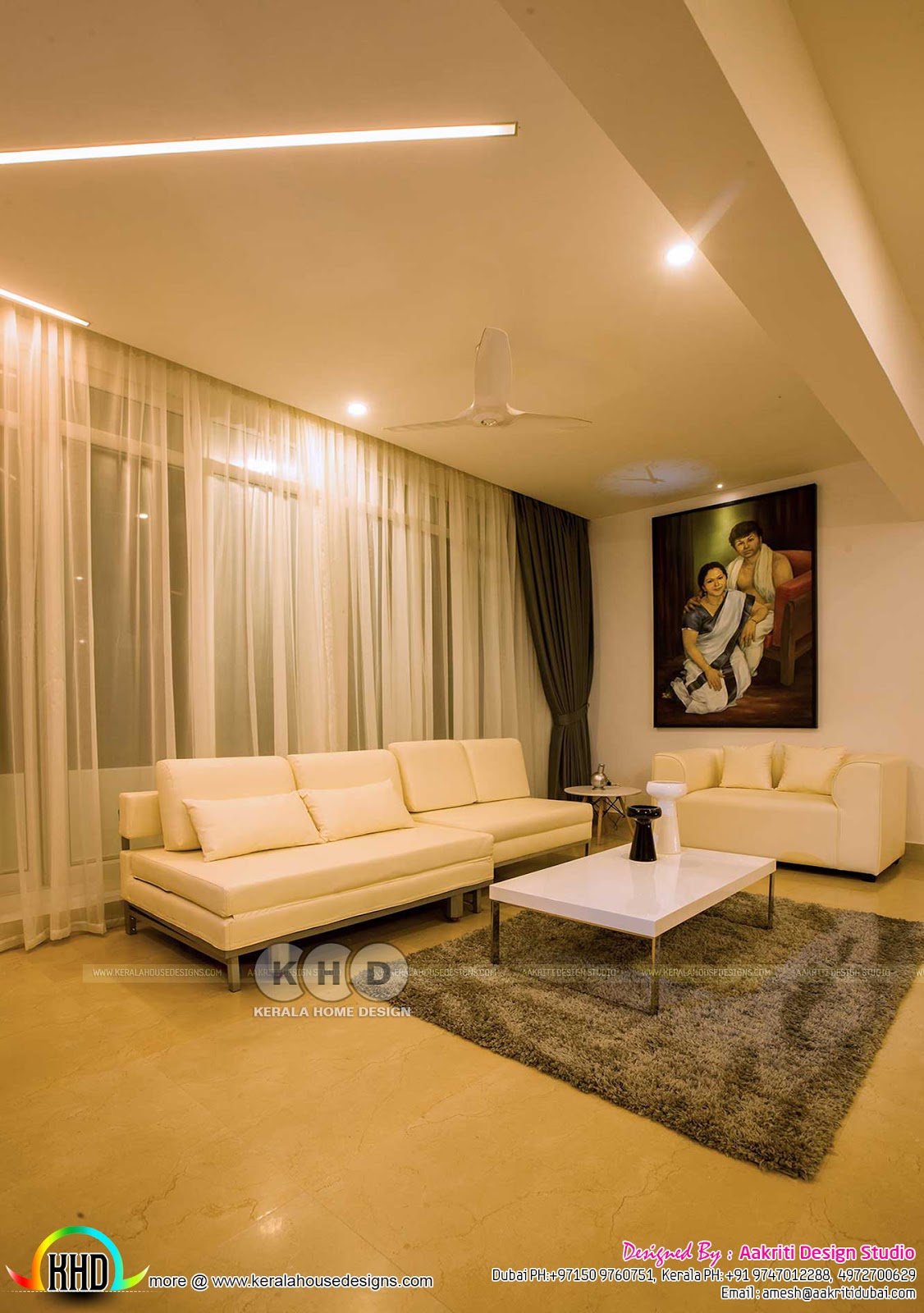 Creatice Home Interior Design Pictures Kerala for Living room
