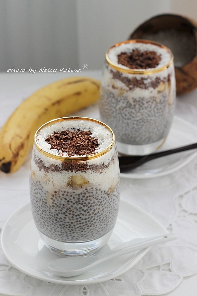 Food For The Soul Puding S Chiya Kokosovo Mlyako I Banan