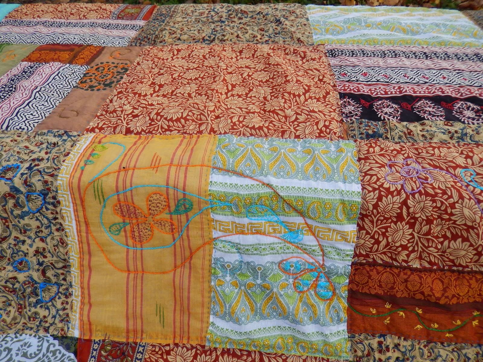 Artistic Endeavors of a Restless Soul Finished saree quilt...