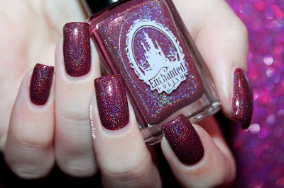 Swatch of the nail polish "Mr Burgundy" from Enchanted Polish
