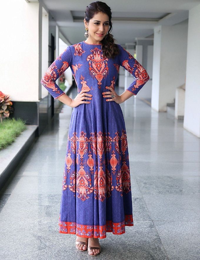 Rashi Khanna In Blue Dress