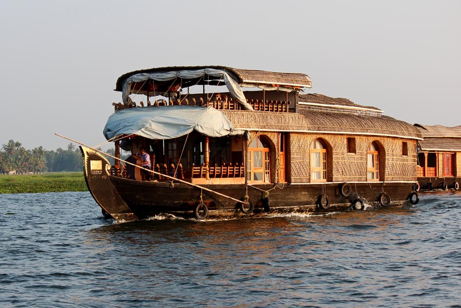 Stock Pictures Kerala Houseboats