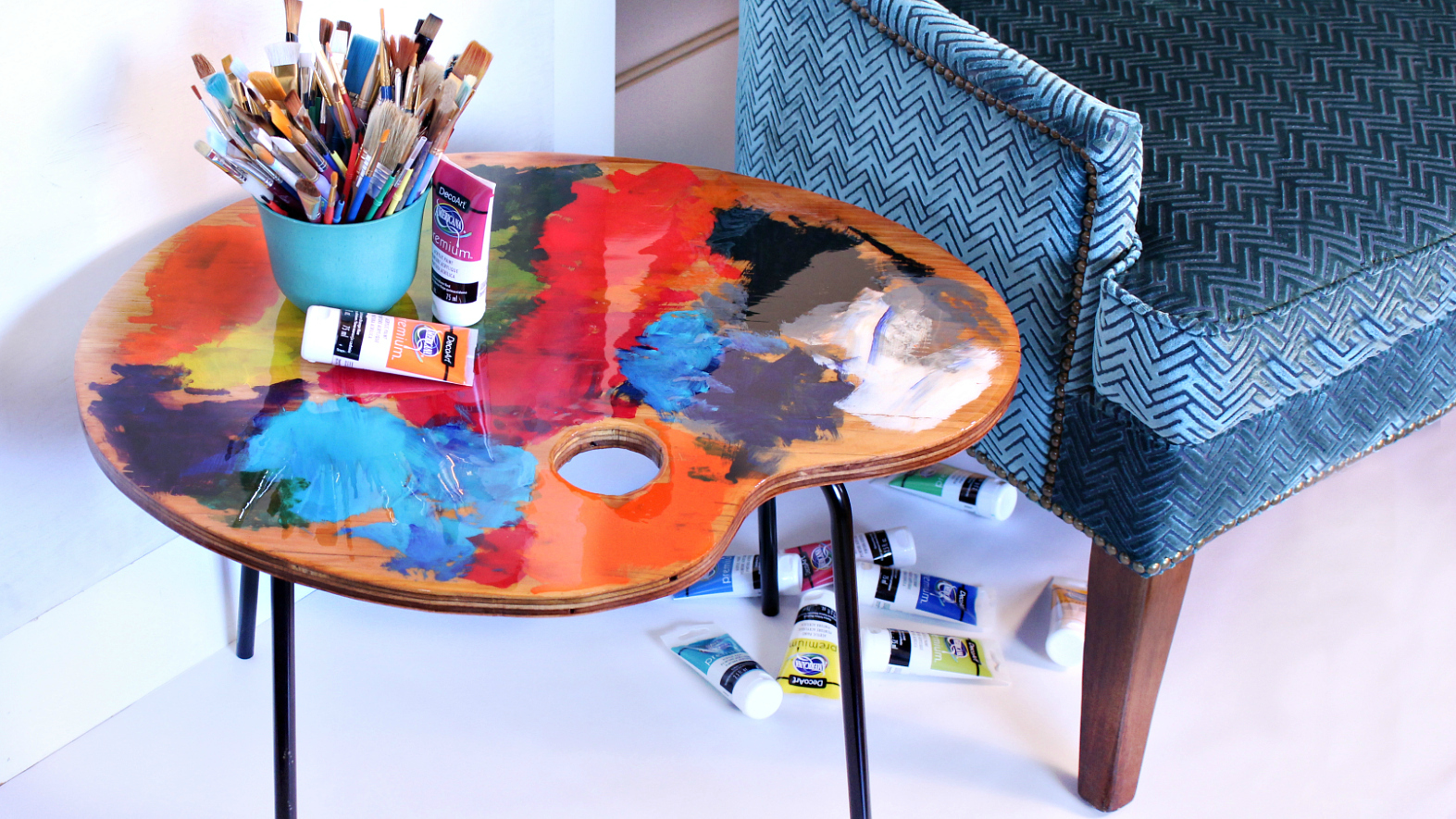 Mark Montano Artist Side Table DIY