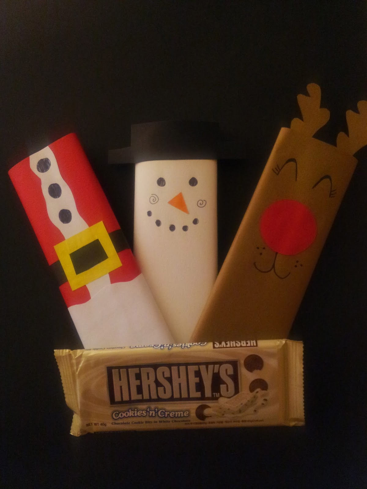 The Craft Flair DIY Christmas Candy Bar Holders