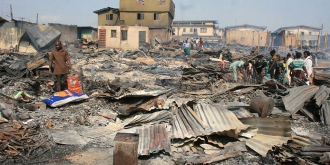 fire destroys igbajo plank market sango ibadan