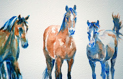 horse watercolor painting wood vicki herd jd