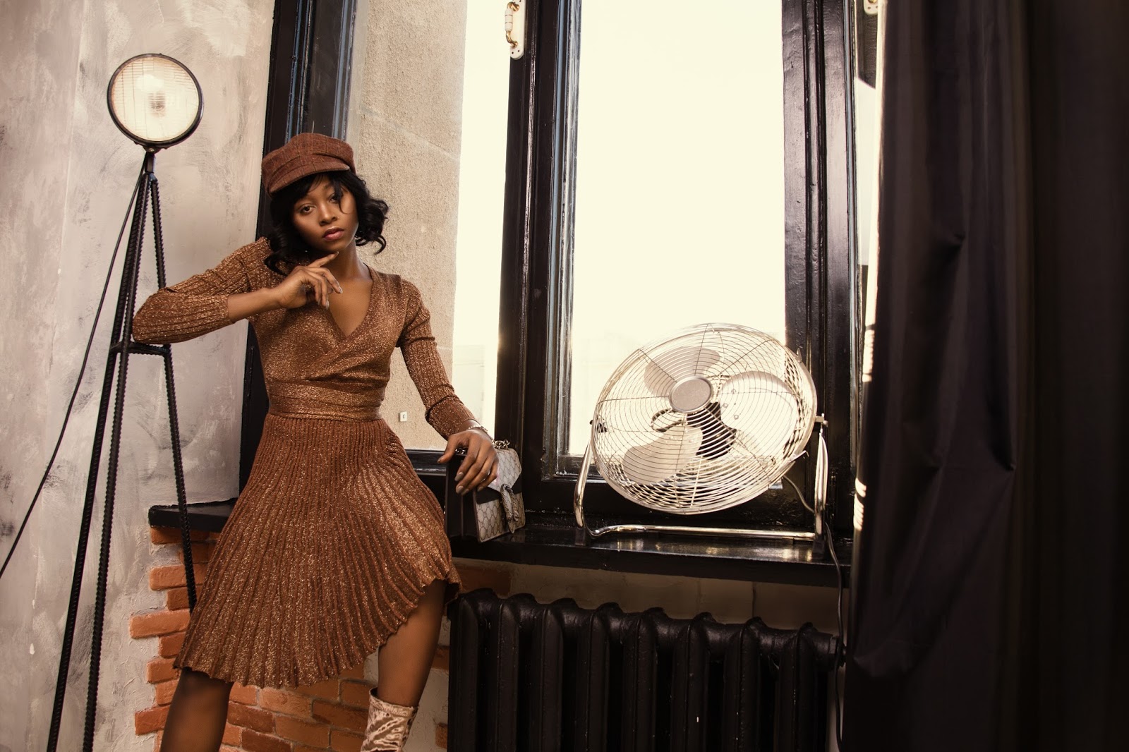 Would you wear an all brown outfit? Dress by Metisu | Melody Jacob