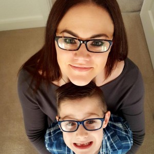 Blogger Clare from Freddies Mummy UK and her son 
