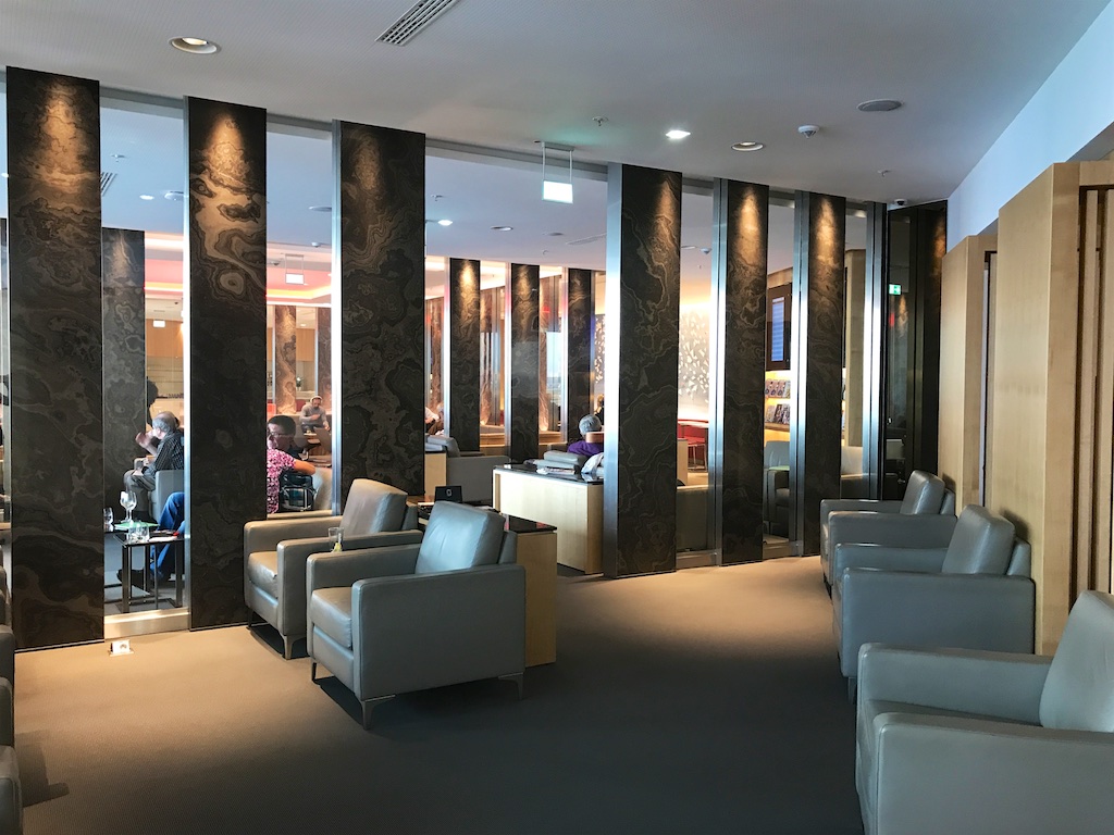 Horizontally yours Air Canada lounge, Frankfurt Airport, Germany